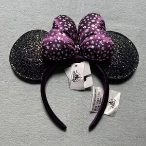 Disney Mickey Minnie Mouse Ears Bow Tie Cap Costume Cosplay Adult OS Head band